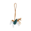 Milo Lambskin Grigri Rodeo Pegase Horse Bag Charm PM Bleu Brume Sesame Vert Bosphore