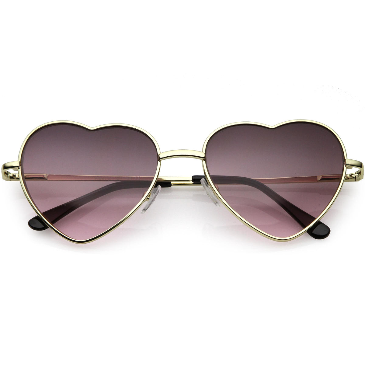 Womens Cute Metal Heart Shape Fashion Sunglasses 8796