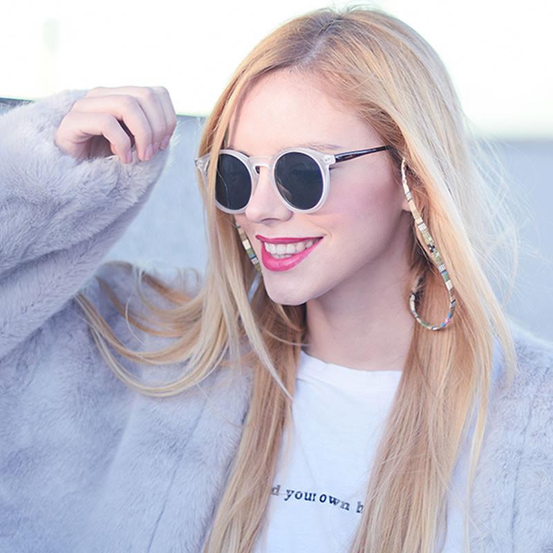 Dapper Indie Round P3 Keyhole Horned Rim Sunglasses 9569