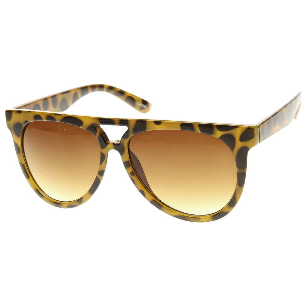 Retro Sunglasses Flat Top Oversize Aviators 8918