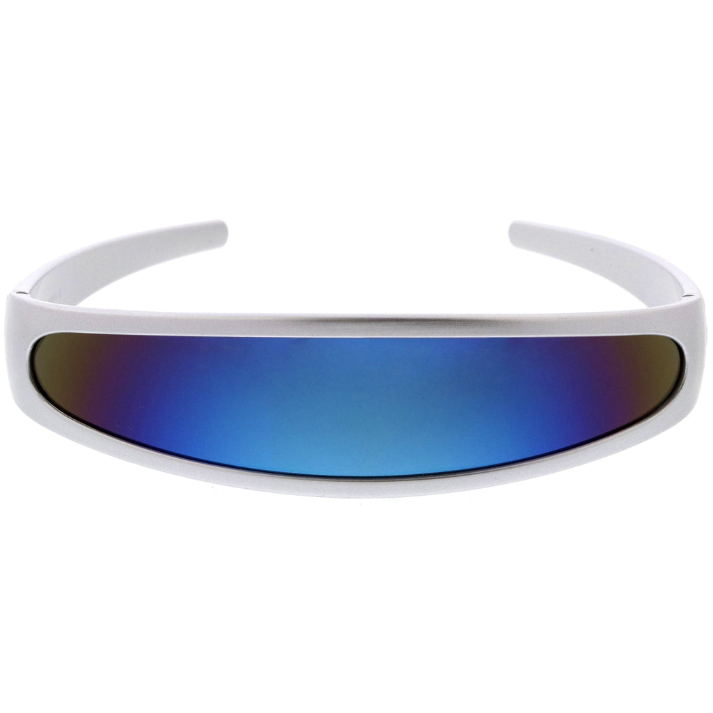 Retro Futuristic 1980's Disco Wrap Around Space Sunglasses 8964