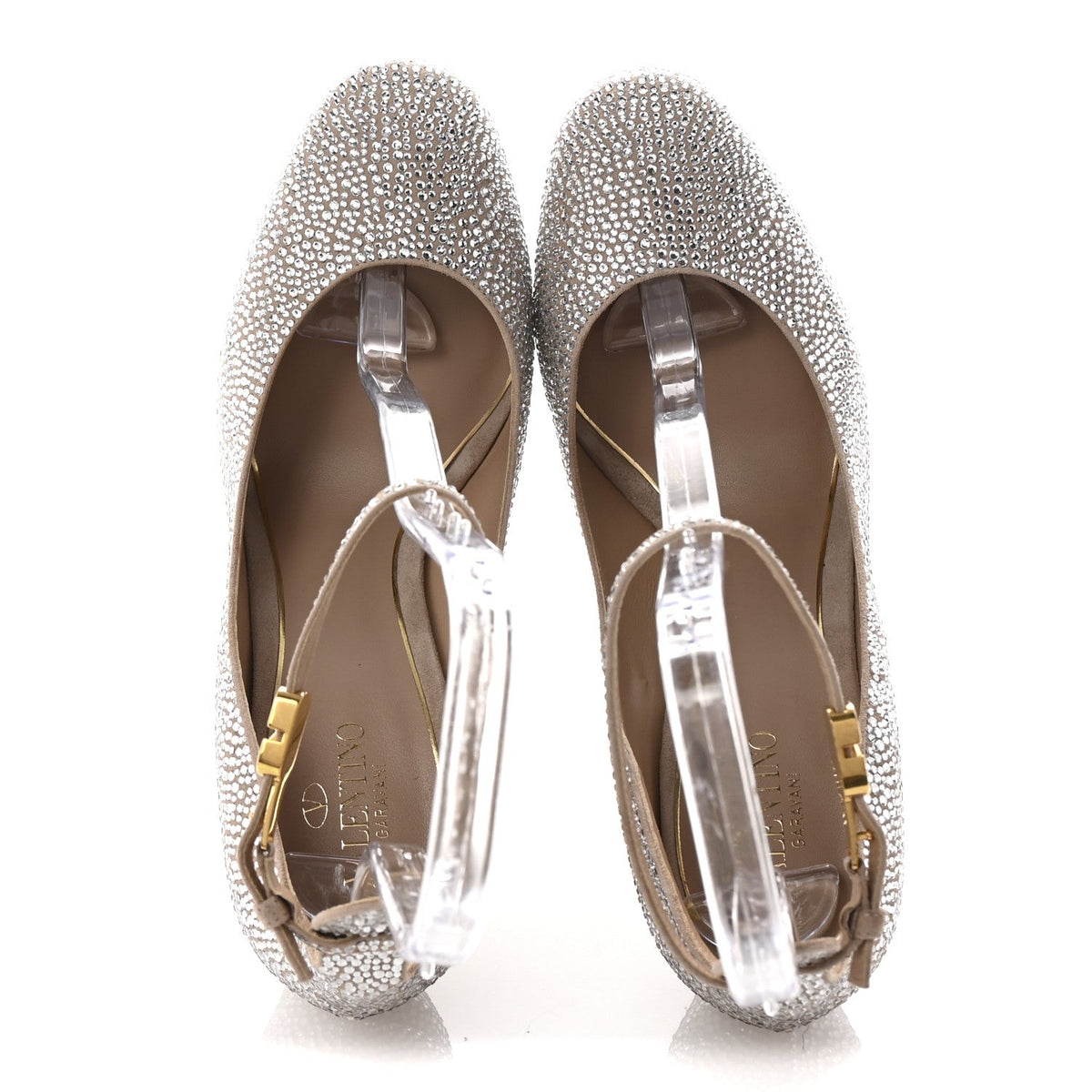 Crystal Suede Tan-Go 55/155mm Platform Pumps 41 Rose Cannelle