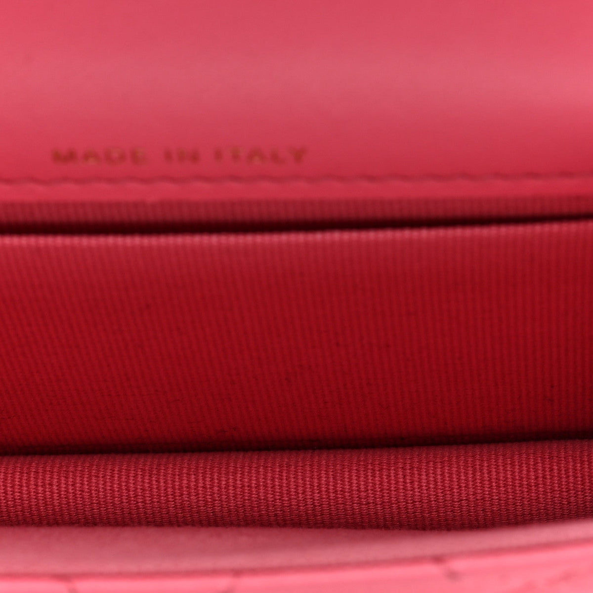 Lambskin Quilted CC Hook Card Holder Pink