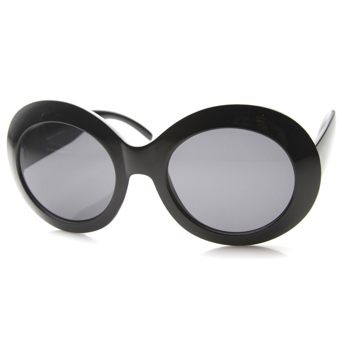 Retro 1950's Women's Oval Bold Round Sunglasses 9992