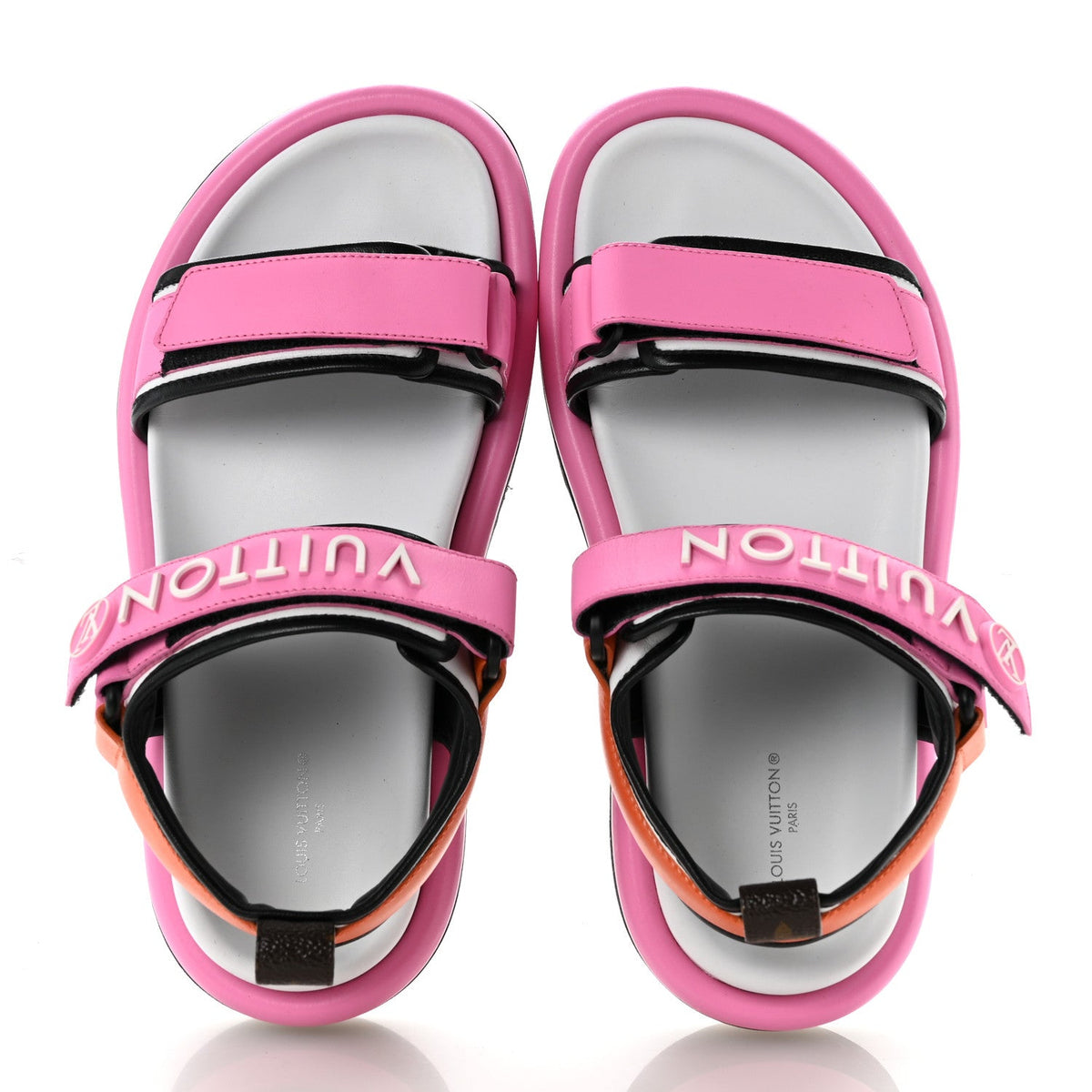 Calfskin Pool Pillow Flat Comfort Sandals 38 Rose Pop Pink