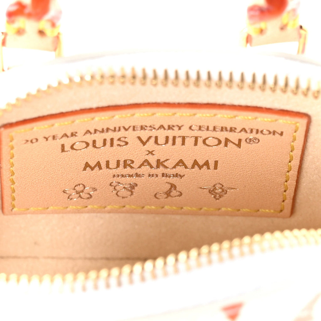 LV x TM Monogram Multicolor Micro Alma Bag Charm White