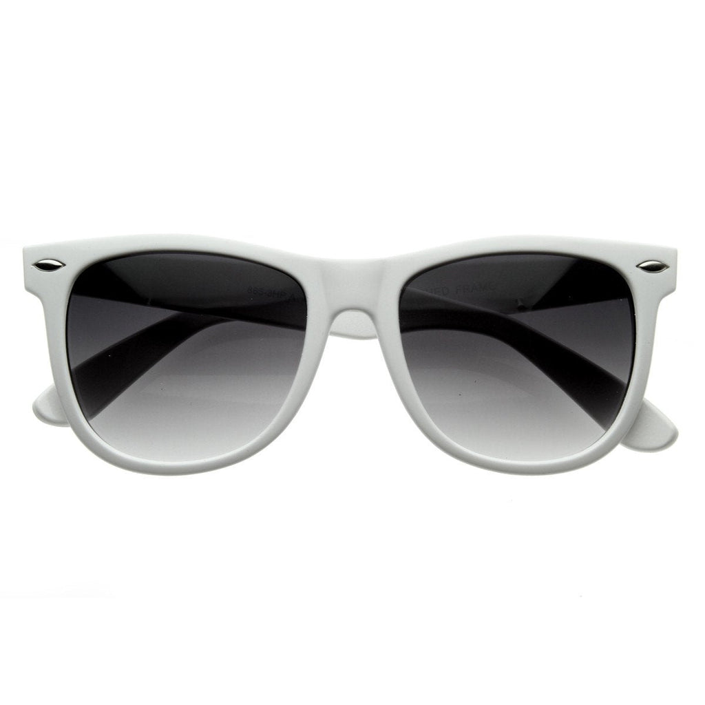 Classic Retro Large Colorful Horned Rim Sunglasses 2767