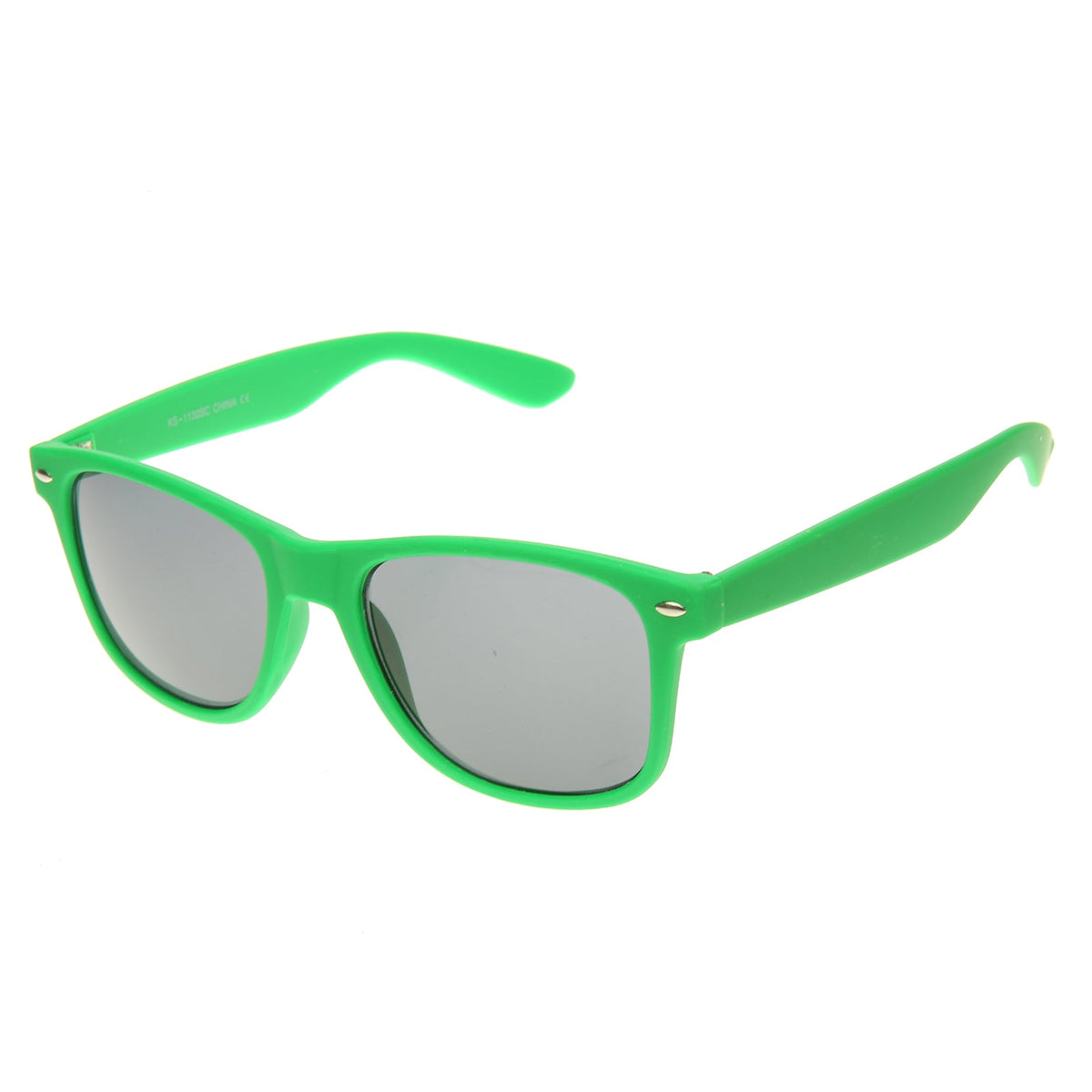 Retro Soft Rubberized Colorful Matte Horned Rim Sunglasses 9344