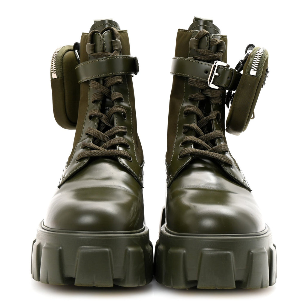 Spazzolato Rois Re-Nylon Metal Triangle Logo Monolith Pouch Pocket 55mm Boots 37.5 Militare
