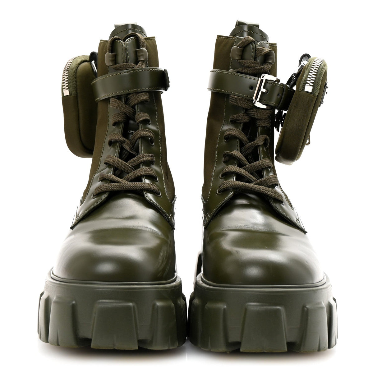 Spazzolato Rois Re-Nylon Metal Triangle Logo Monolith Pouch Pocket 55mm Boots 37.5 Militare