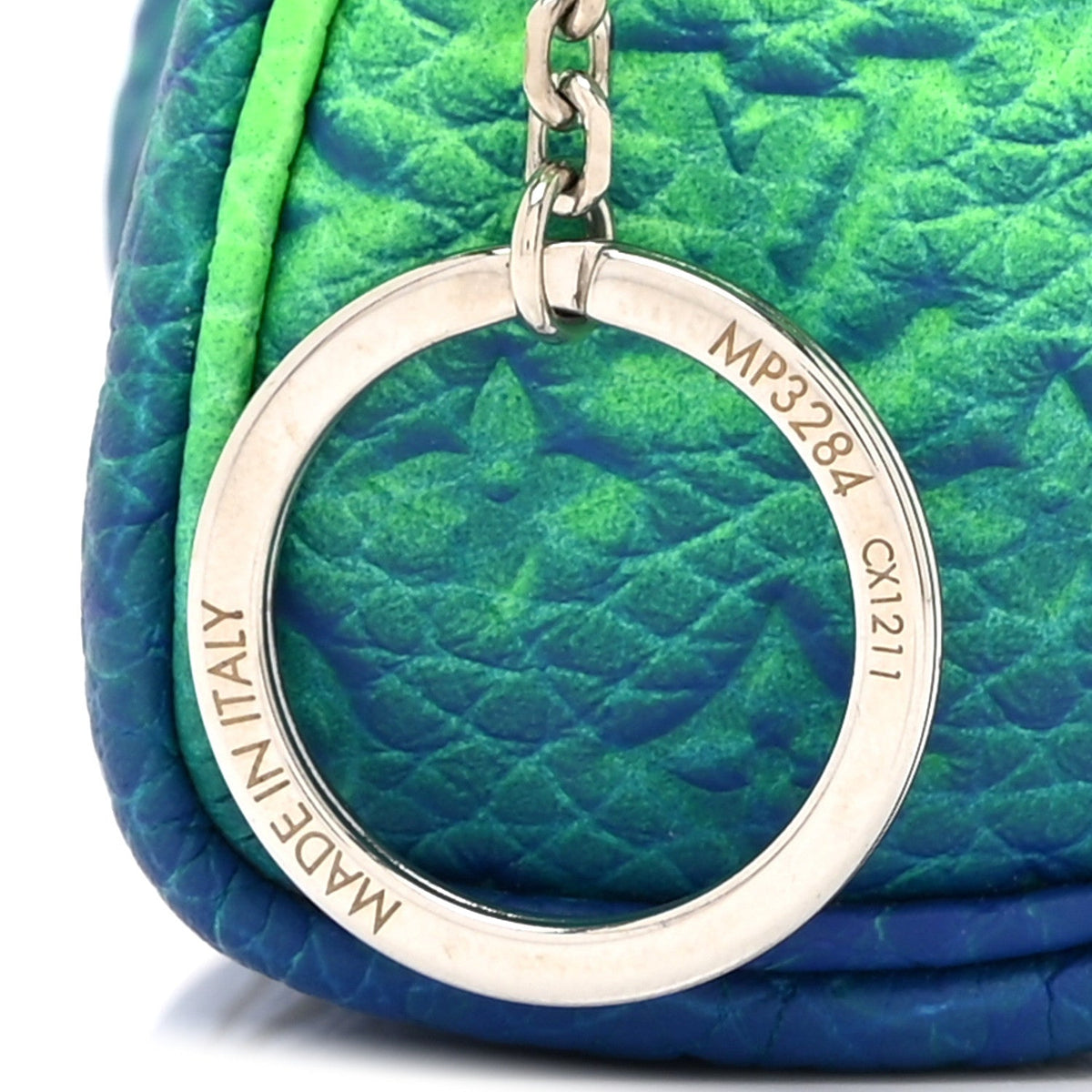 Taurillon Illusion Mini Keepall Earphones Pouch Bleu Vert