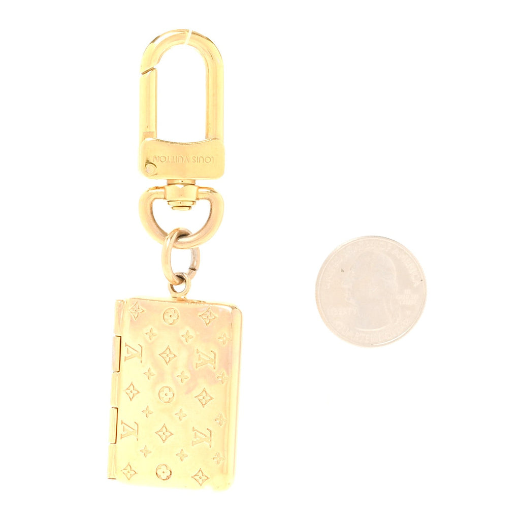 Love Note Envelope Bag Charm Key Holder Gold