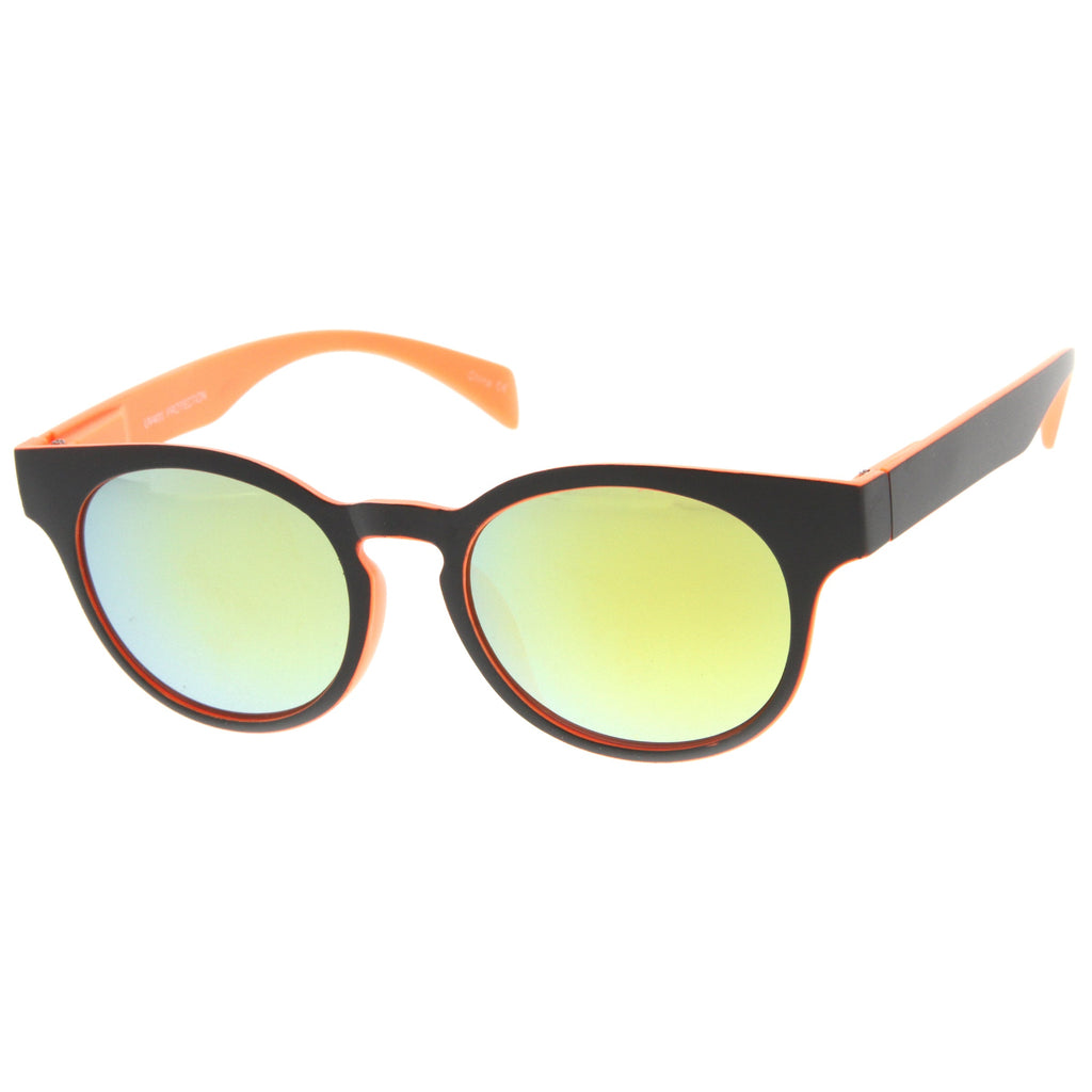 Summer Fun Party Round Key Hole Mirror Lens Sunglasses 9599