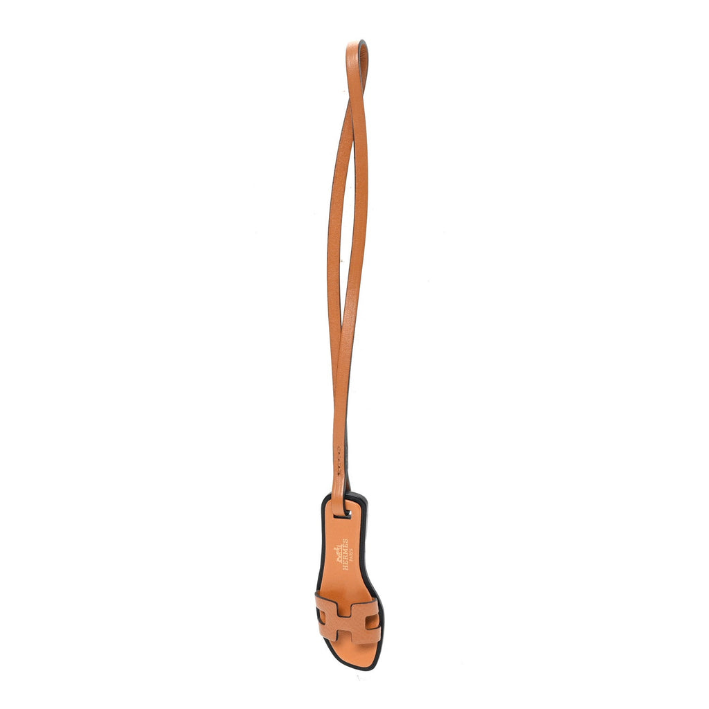 Epsom Butler Calfskin Hunter Oran Nano Bag Charm Gold