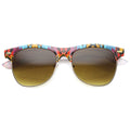 Indie Festival Native Print Half Frame Sunglasses 9995