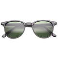 Indie Dapper Round Horned Rim Sunglasses 9999
