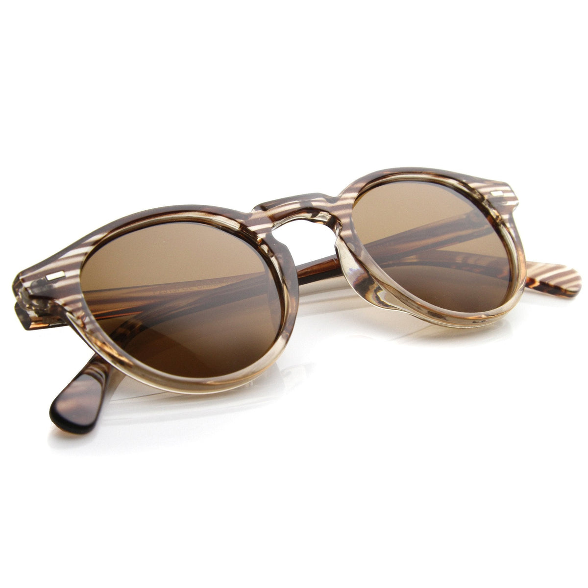 Vintage Dapper Round P3 Key Hole Sunglasses 9996