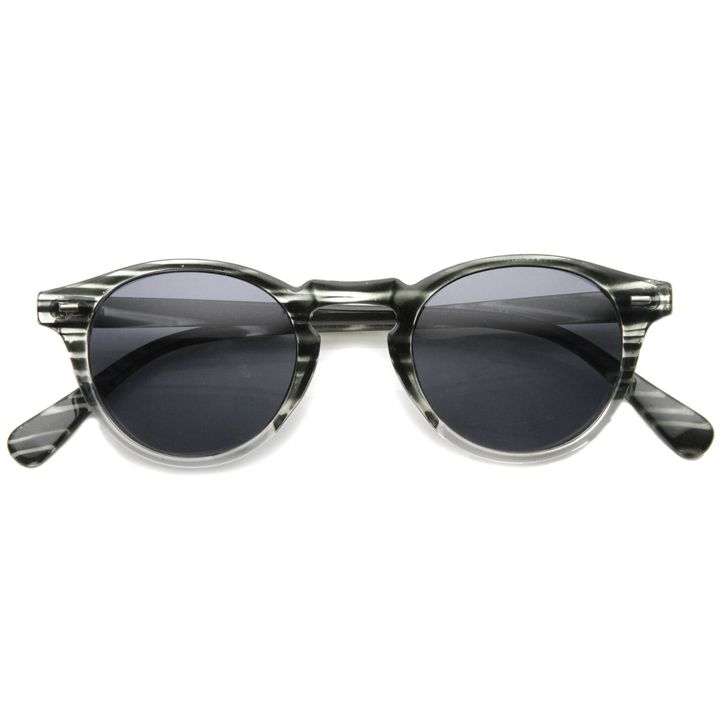 Vintage Dapper Round P3 Key Hole Sunglasses 9996