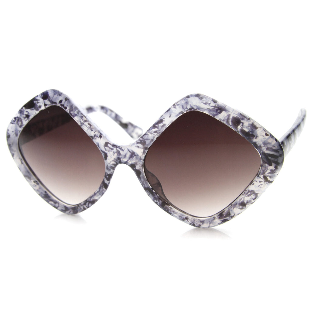 Women's Indie Oversize Diamond Shape Sunglasses 9968