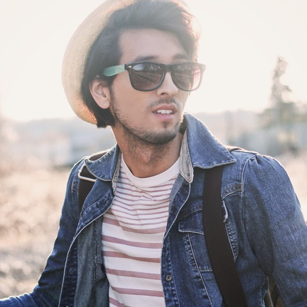 Zerouv + Plus "Brigitte" Retro Dual Tone Horned Rim Indie Sunglasses