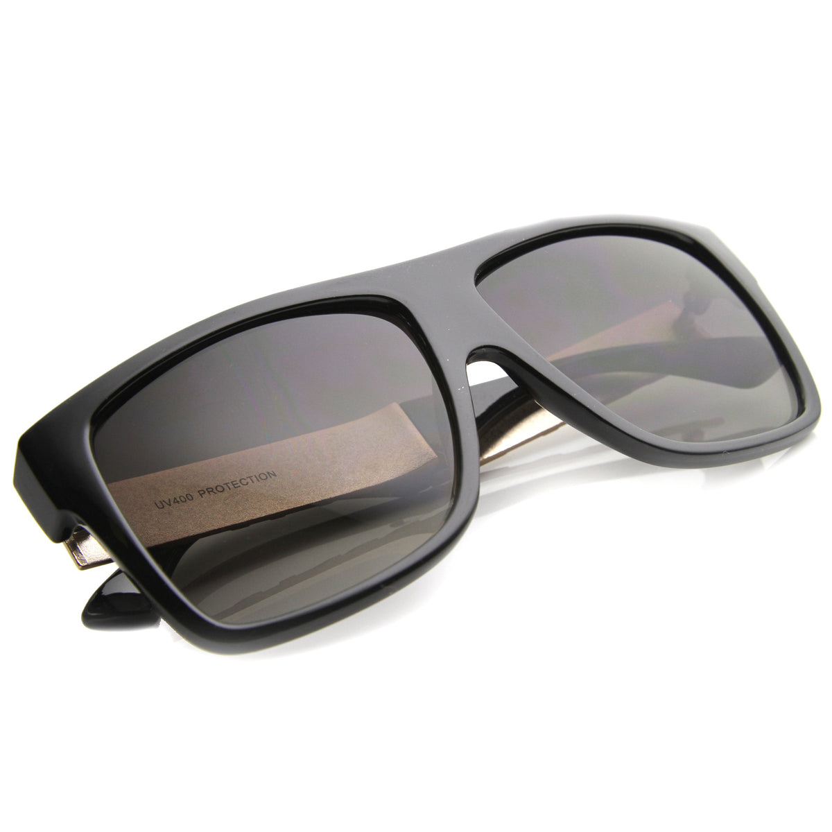 Love Hate Arm Detail Gradient Lens Square Sunglasses 9850