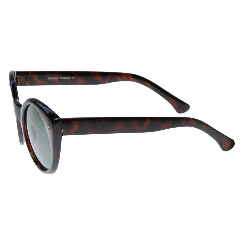 Womens Fashion Modern Cat Eye Retro Circle Round Sunglasses 8297