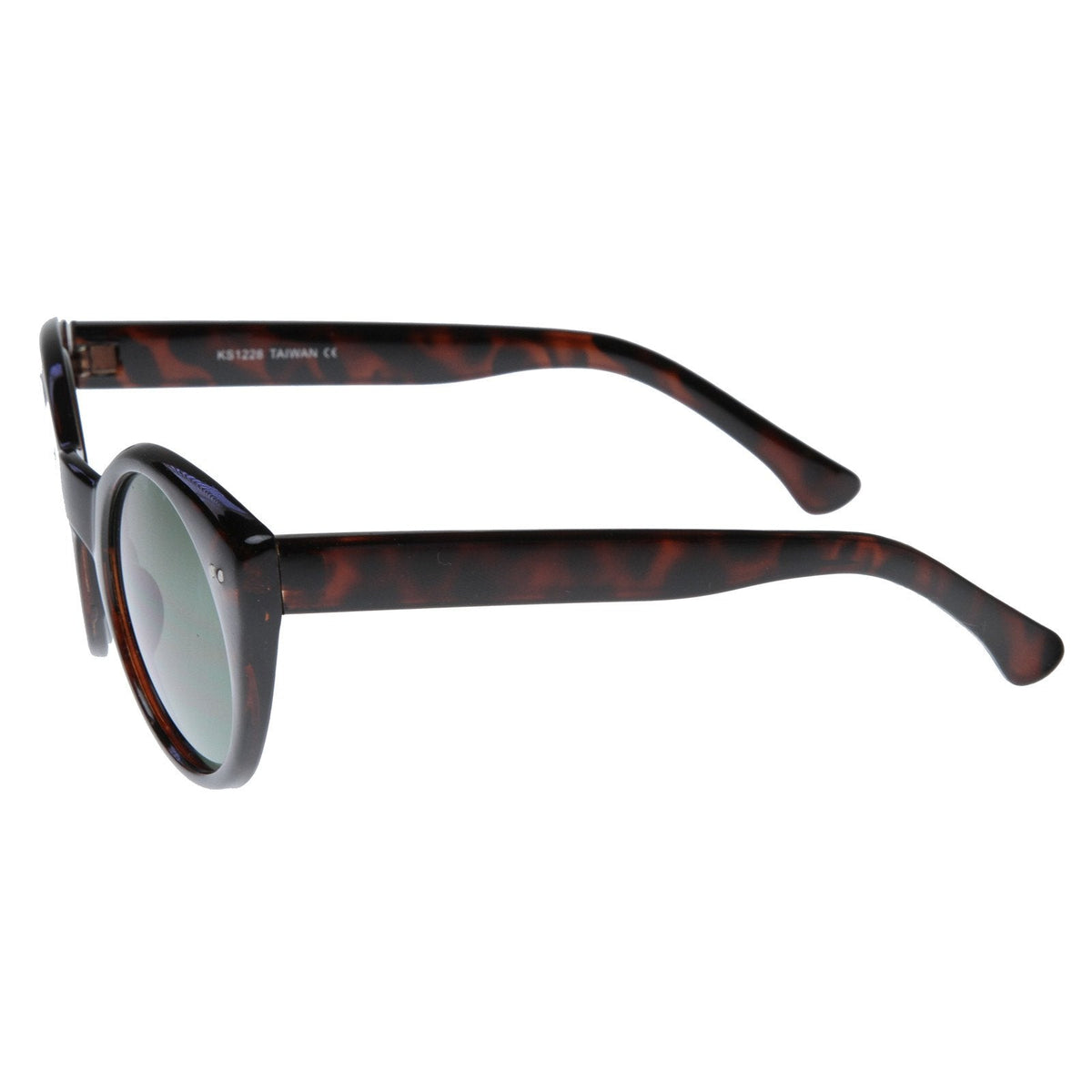 Womens Fashion Modern Cat Eye Retro Circle Round Sunglasses 8297