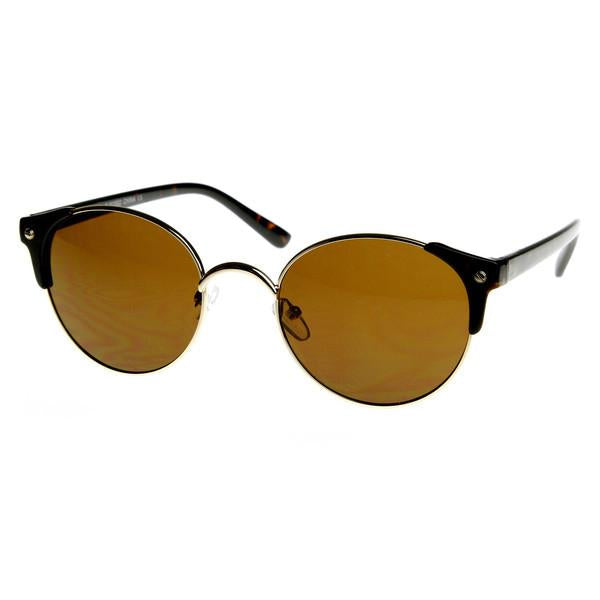 Steampunk Dapper Vintage Round Pointed Aviator Sunglasses 8765