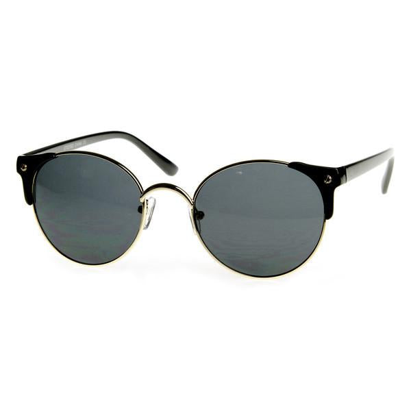 Steampunk Dapper Vintage Round Pointed Aviator Sunglasses 8765