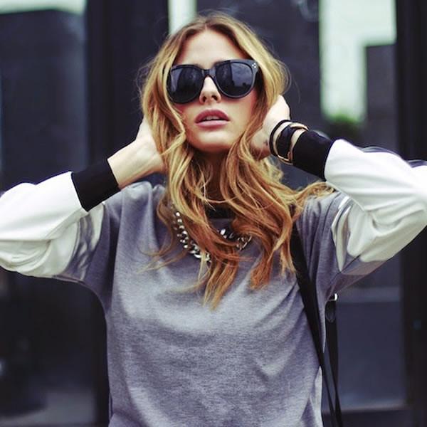 Oversize Womens Designer Cat Eye Sunglasses 8814