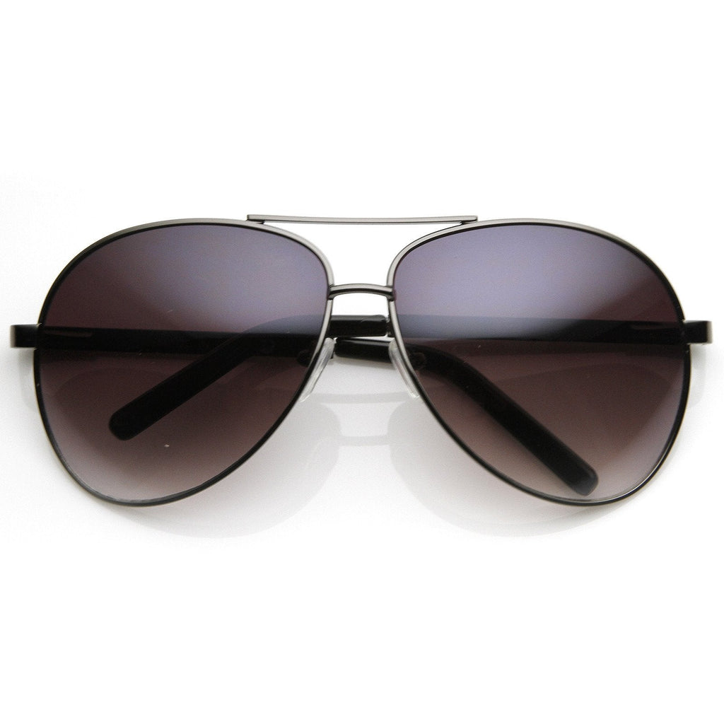 Designer Inspired Large Metal Aviator Sunglasses 1508