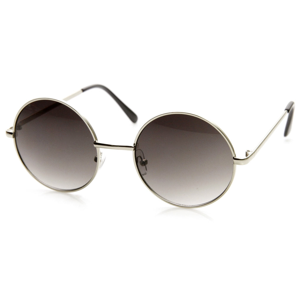 Designer Medium Round Metal Fashion Sunglasses 8570