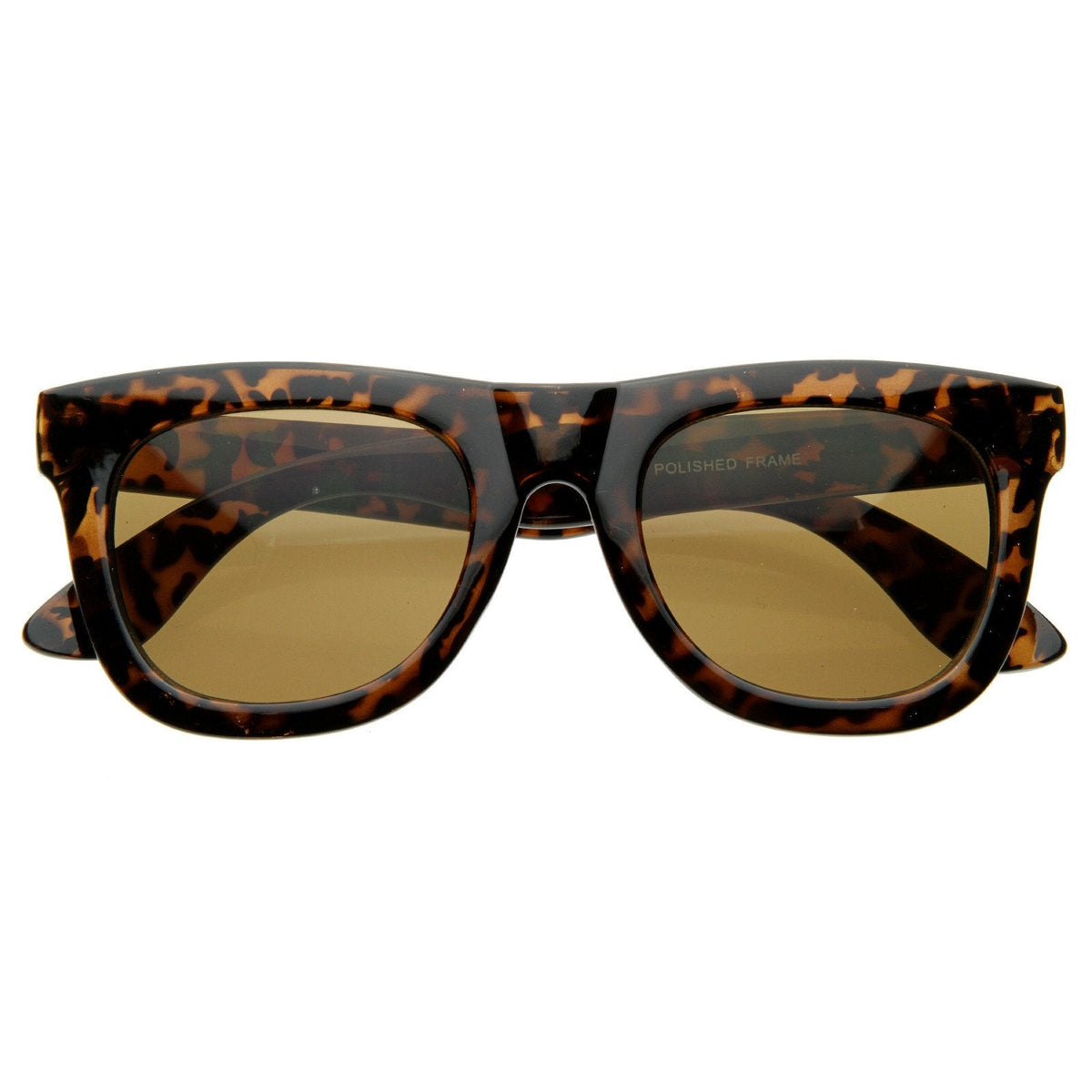 Designer Super Retro Thick Frame Indie Horned Rim Sunglasses 8164