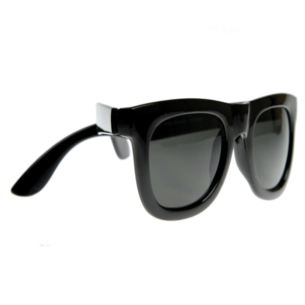Designer Super Retro Thick Frame Indie Horned Rim Sunglasses 8164