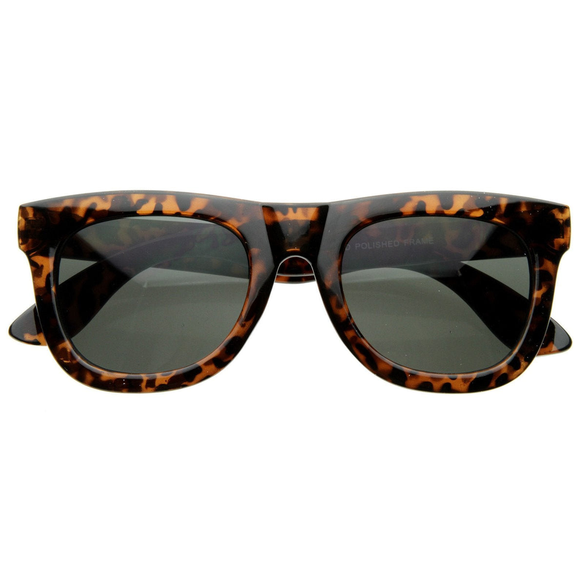 Designer Super Retro Thick Frame Indie Horned Rim Sunglasses 8164