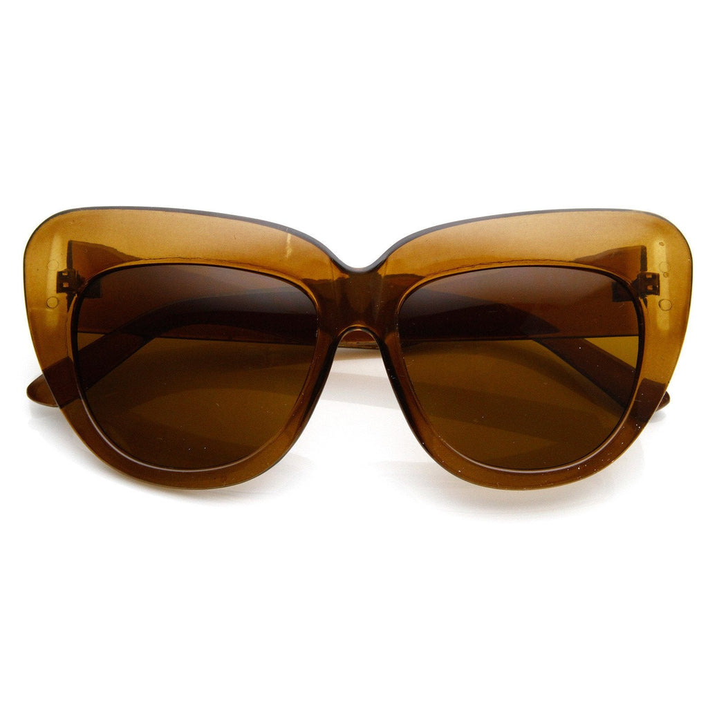 Designer Fashion Oversize Cat Eye Sunglasses 8300