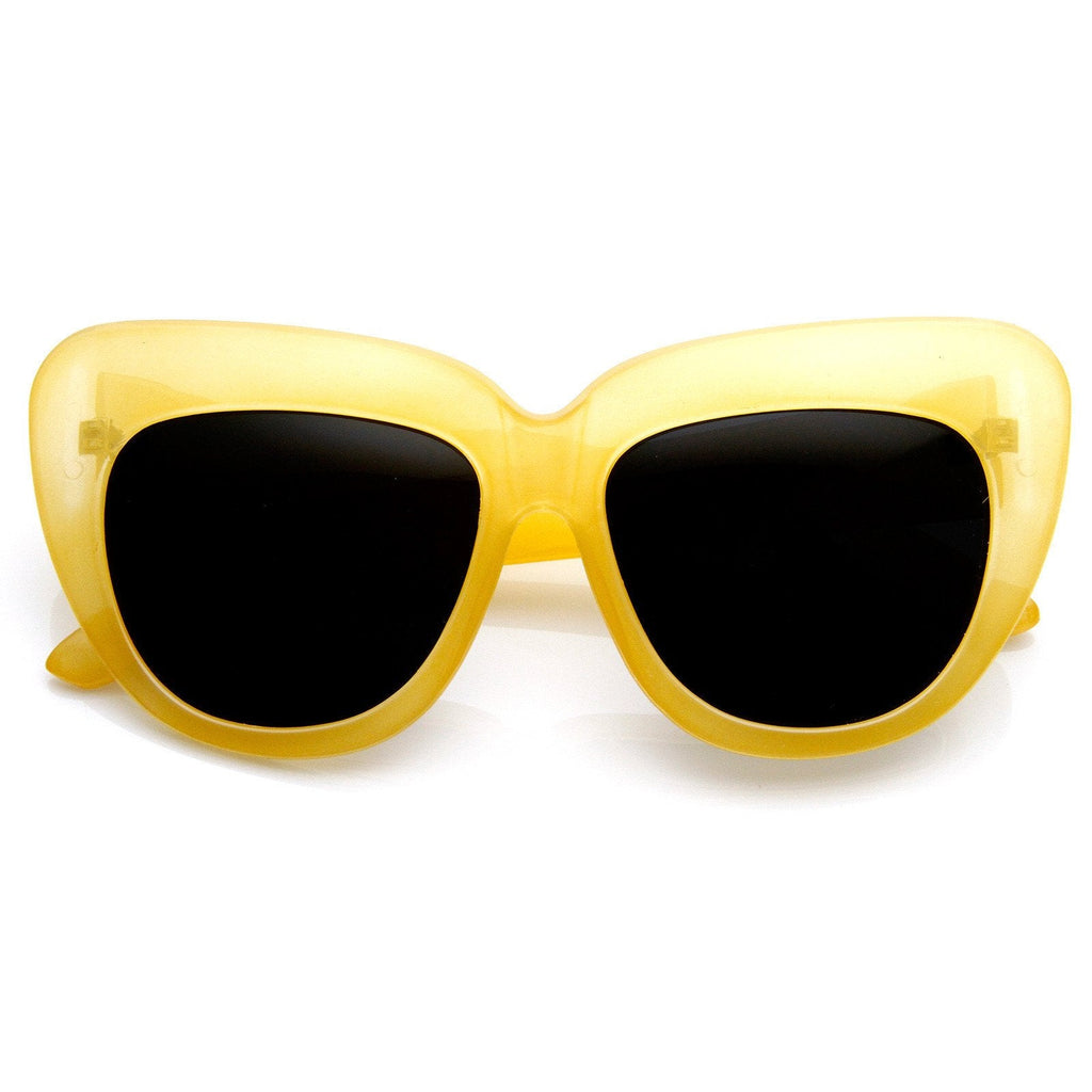 Designer Fashion Oversize Cat Eye Sunglasses 8300