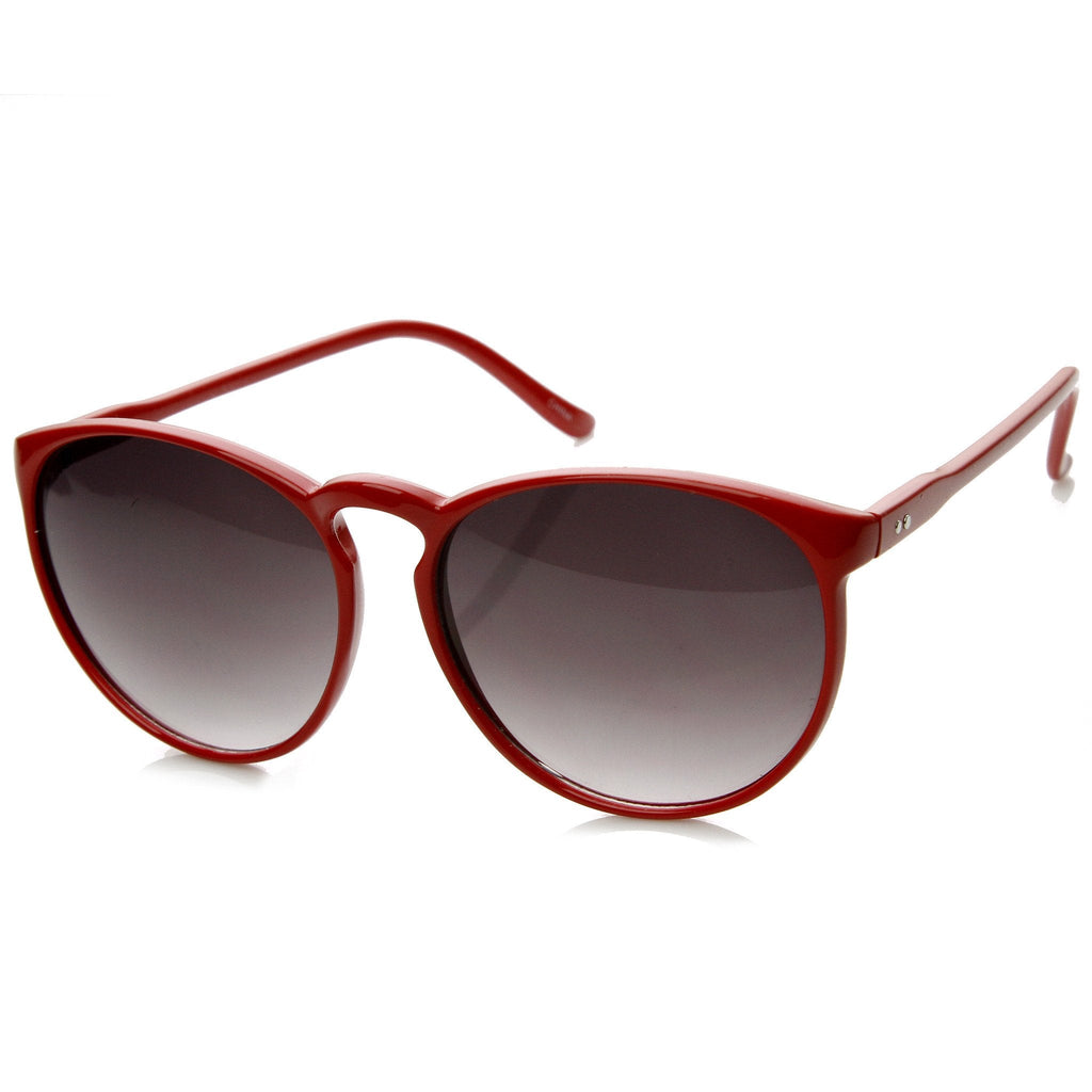 Large Retro Round Key Hole P3 Circle Sunglasses 9188
