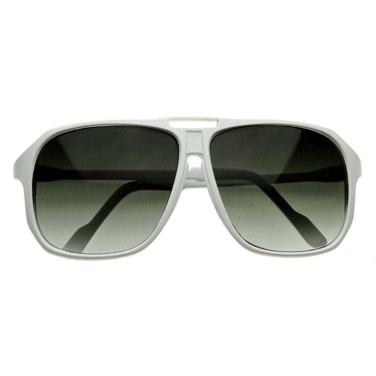 Large Retro Nerd Square Aviator Block Sunglasses 2841