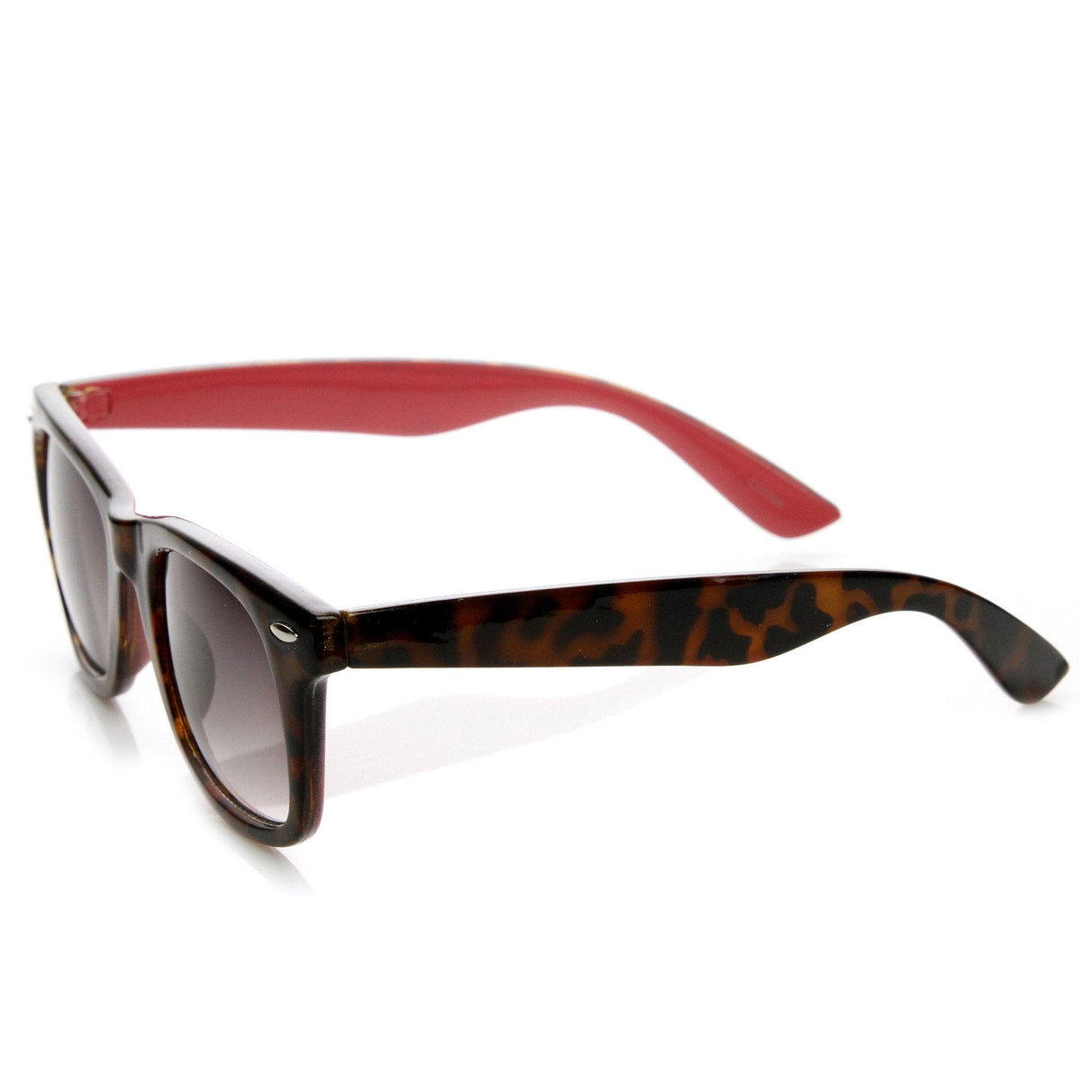 Retro Horned Rim Tortoise Pastel Two Tone Sunglasses 9166