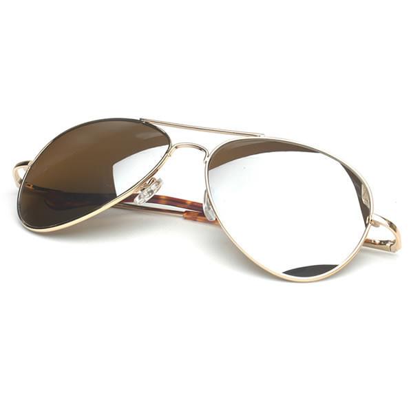 Celebrity Mirrored Lens Metal Aviator Sunglasses 1375