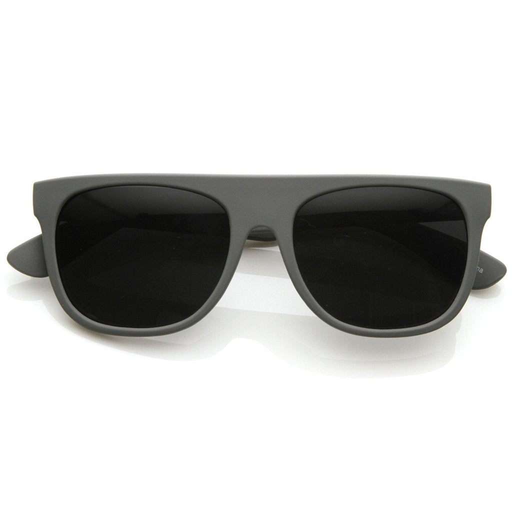 Celebrity Super Flat Top Retro Horned Rim Sunglasses 8066