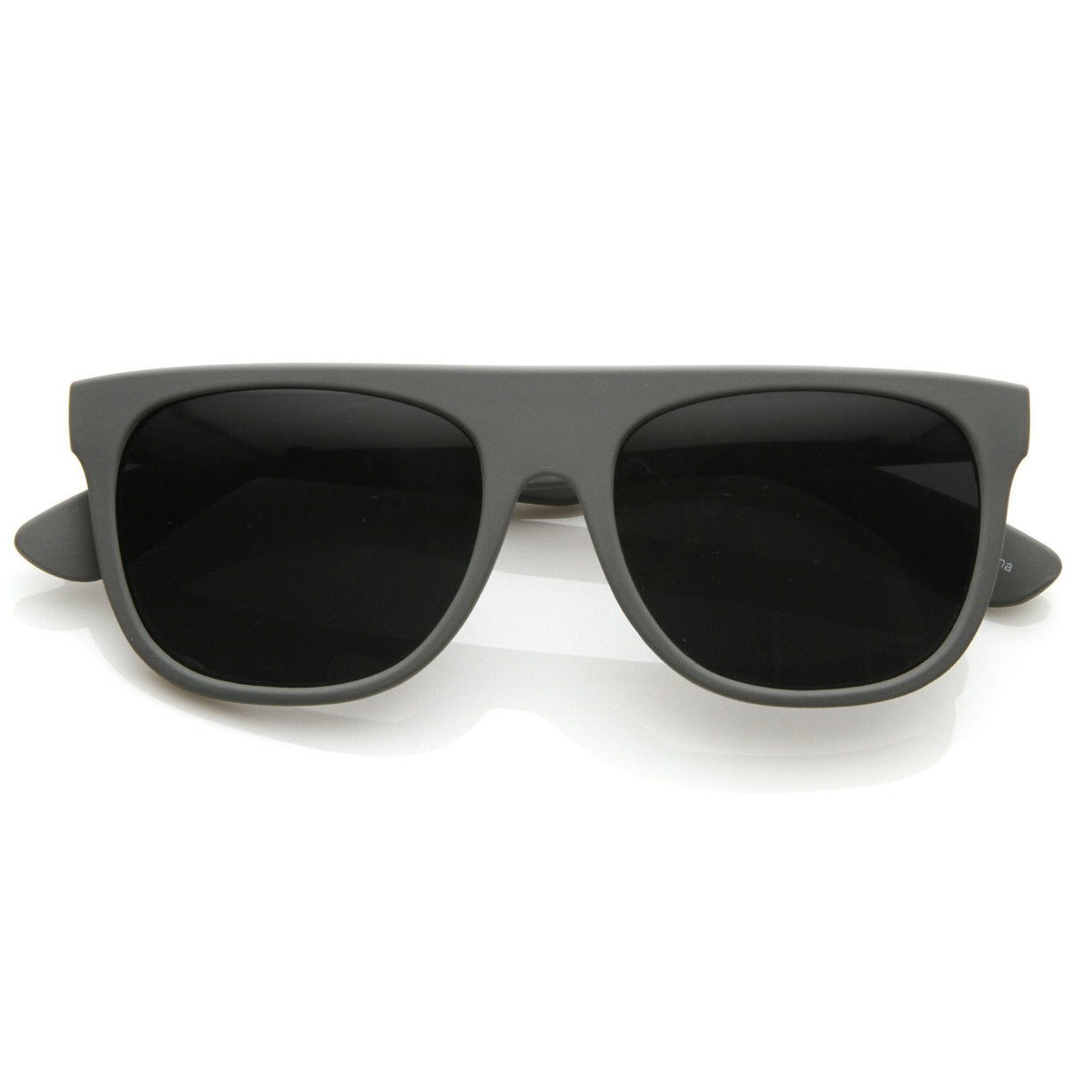 Celebrity Super Flat Top Retro Horned Rim Sunglasses 8066