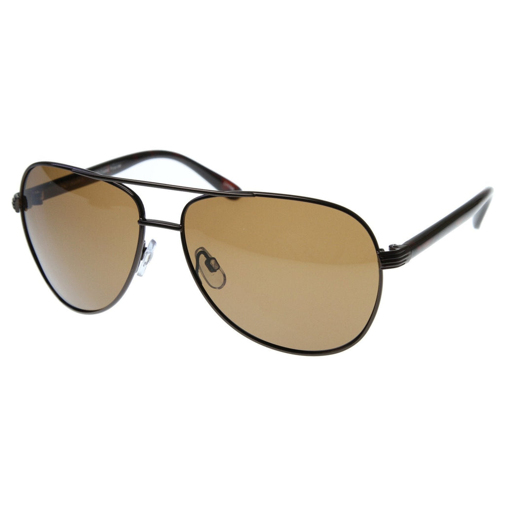 High Grade Premium Polarized Large Classic Metal Aviator Sunglasses 8320