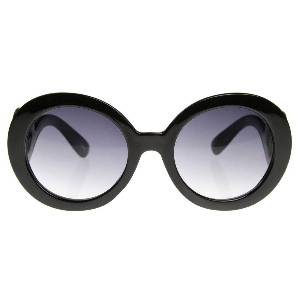 Celebrity Round Swirl Arm Sunglasses 8410