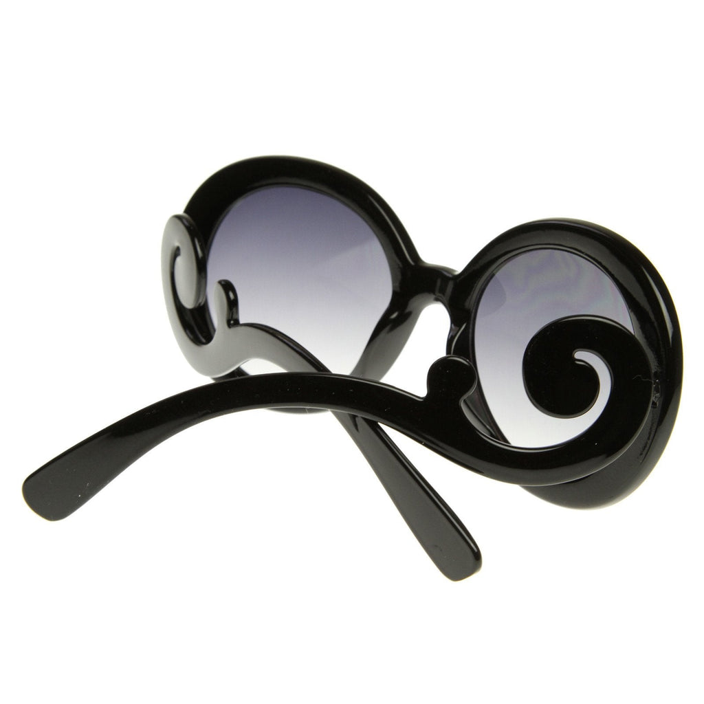 Celebrity Round Swirl Arm Sunglasses 8410