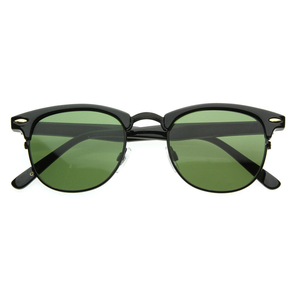 Celebrity Half Frame Horned Rim Sunglasses 2947