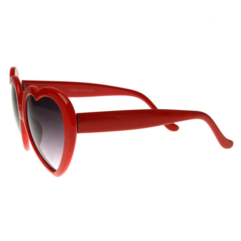 Cute Womens Lolita Sweet Heart Shape Sunglasses 8182
