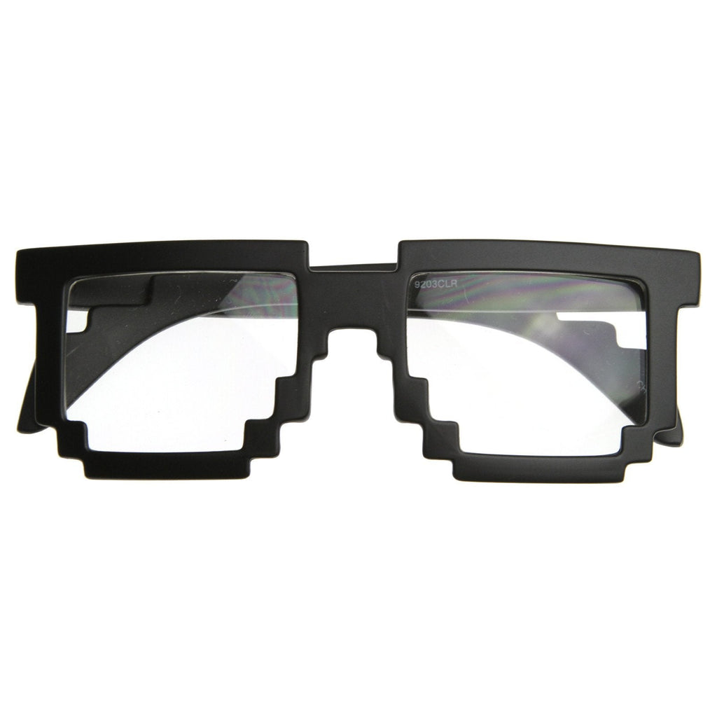 Cool Hipster 8-Bit Gamer Nerd Geek Glasses 8537
