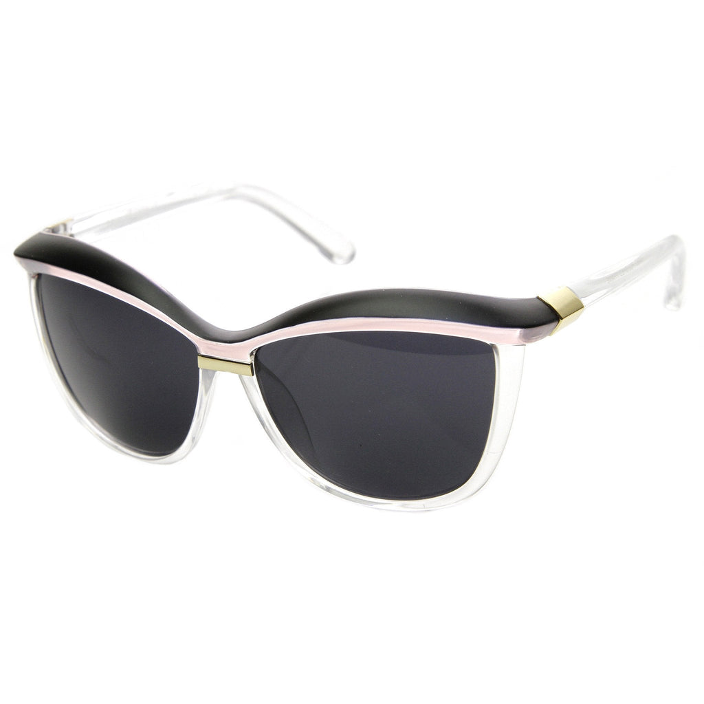 Retro 1970's Womens Oversize Eyebrow Cat Eye Sunglasses 9193